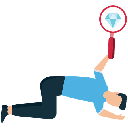 Employees Searching for Unique Business Opportunity  Illustration