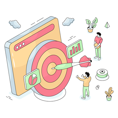 Employees Target Website  Illustration