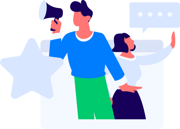 事業目標に取り組む従業員  イラスト