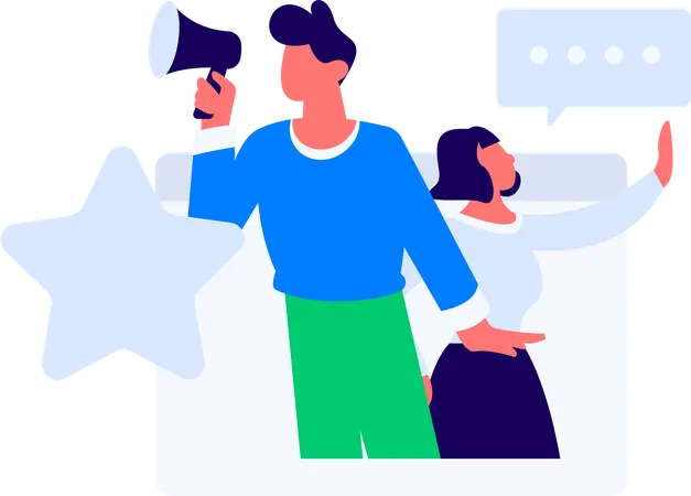 事業目標に取り組む従業員  イラスト