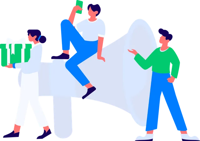 Employees working on web design  Illustration