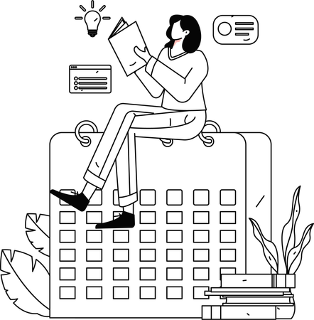 Employees working on web design  Illustration