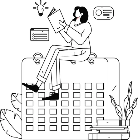 Employees working on web design  Illustration