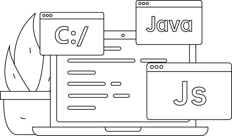 Employees working on web design  Illustration