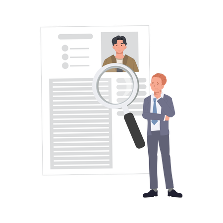 Employer doing Business Recruitment  Illustration