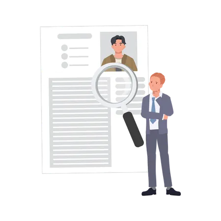 Employer doing Business Recruitment  Illustration