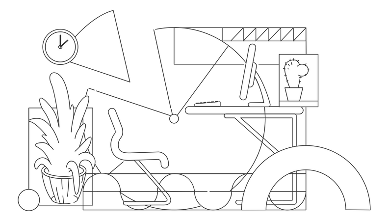 Employer office  Illustration