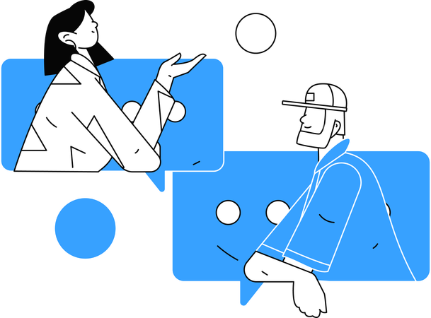 Les employés travaillent sur des réunions avec des ordinateurs portables  Illustration