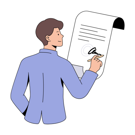 Employment contract  Illustration