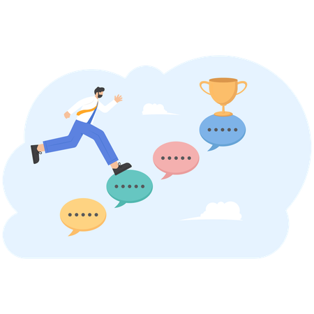 Empreendedor enfrenta críticas construtivas  Illustration