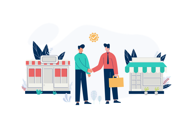 Empresa a empresa  Ilustración