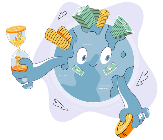 Empresa de investimento internacional  Ilustração