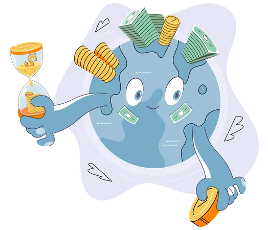 Empresa de investimento internacional  Ilustração