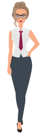 Mujer de negocios  Ilustración