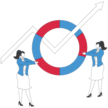 Empresaria ante el repunte económico  Ilustración