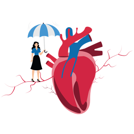 Empresaria aconseja sobre seguridad y protección del corazón  Ilustración