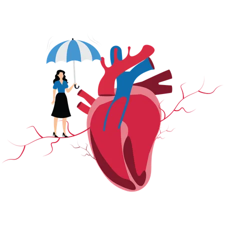 Empresaria aconseja sobre seguridad y protección del corazón  Ilustración