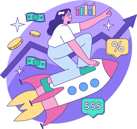 Empresária lança produto comercial  Ilustração