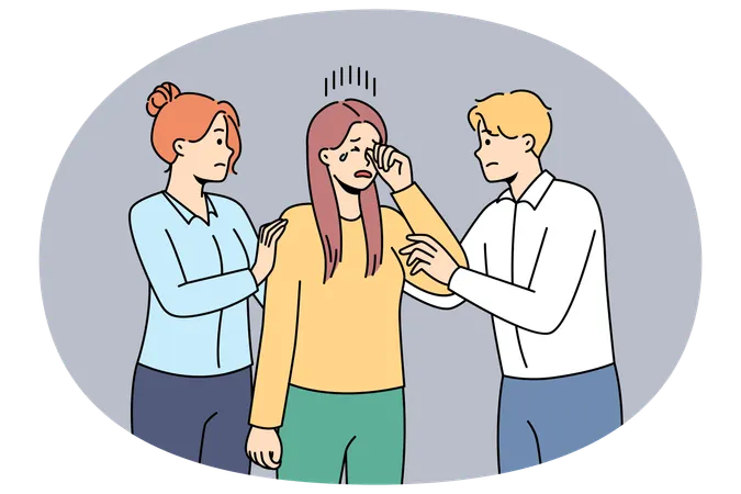 Una empresaria motivada que corre entre estrellas se esfuerza por lograr nuevos logros profesionales.  Ilustración