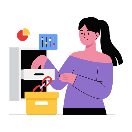 Una empresaria se une a Enlaces Internos  Ilustración