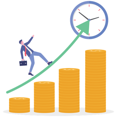 Empresário cumpre prazo de projetos  Ilustração
