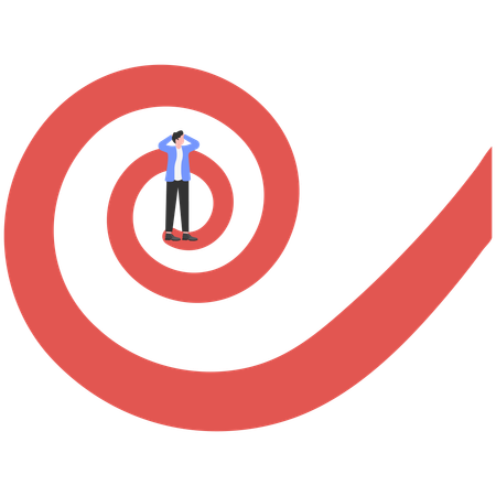 Empresário caiu em armadilha empresarial  Illustration