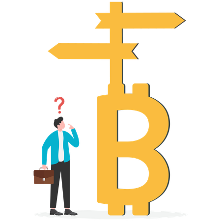 Empresário com problemas de investimento e onde investir  Illustration