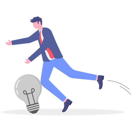 Empresario con idea  Illustration