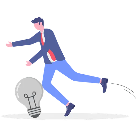 Empresario con idea  Illustration