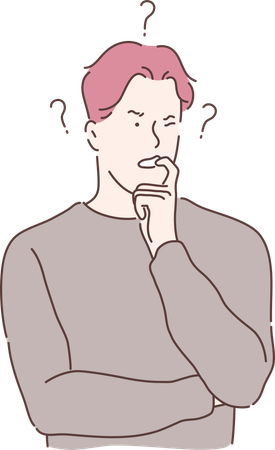 Empresário confuso  Ilustração