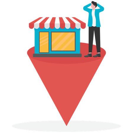 Empresário constrói prédio comercial em terreno instável  Illustration
