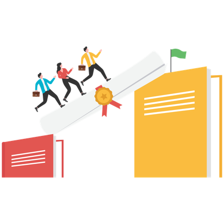 Empresario Educación en servicio  Ilustración