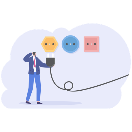 Empresário encontra feedbacks diferentes de clientes  Ilustração