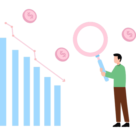 Empresário enfrenta depressão no mercado  Ilustração