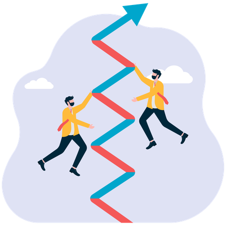 Empresário enfrenta instabilidade financeira  Ilustração