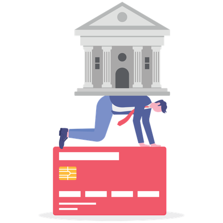 Empresário enfrenta dificuldades com empréstimos  Ilustração