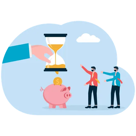 Empresário enfrenta prazos financeiros  Ilustração