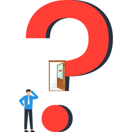 Empresário enfrentando problemas de negócios  Ilustração