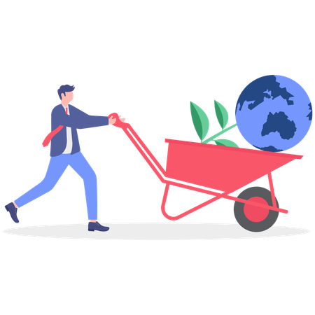 Empresário enfrenta problema de recursos  Ilustração