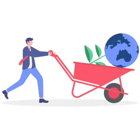 Empresário enfrenta problema de recursos  Ilustração