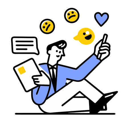 Empresário enfrenta resposta negativa de usuários  Ilustração