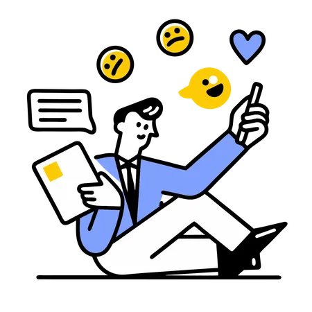 Empresário enfrenta resposta negativa de usuários  Ilustração
