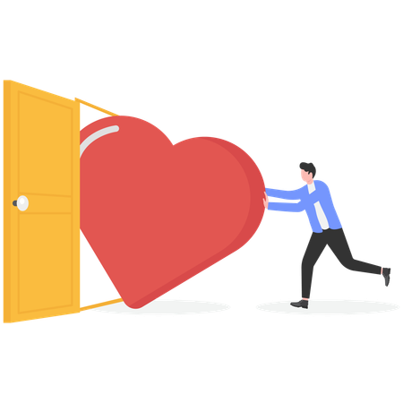 El empresario equilibra el control de las emociones y se siente estresado por el trabajo.  Ilustración