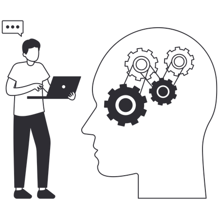 Empresário fazendo estratégias adotivas  Ilustração