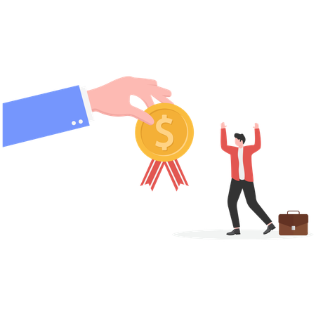 Empresário ganha medalha de ouro  Illustration