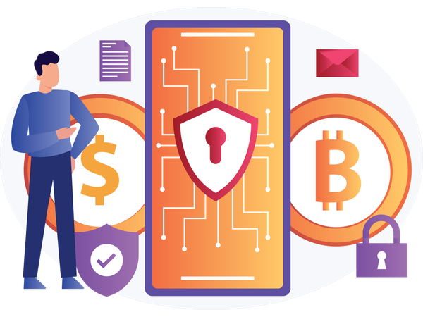 Empresário garante segurança em criptomoedas  Ilustração