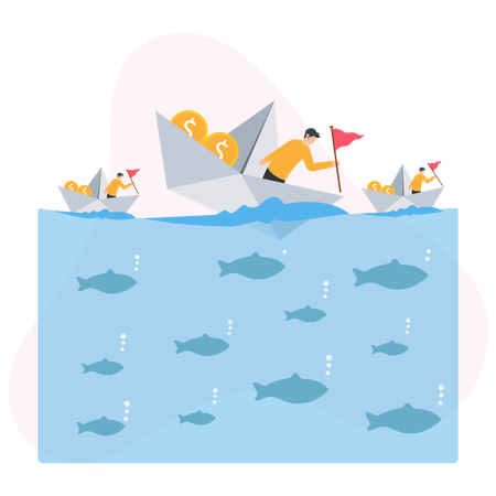 Empresário sofre prejuízo comercial  Ilustração
