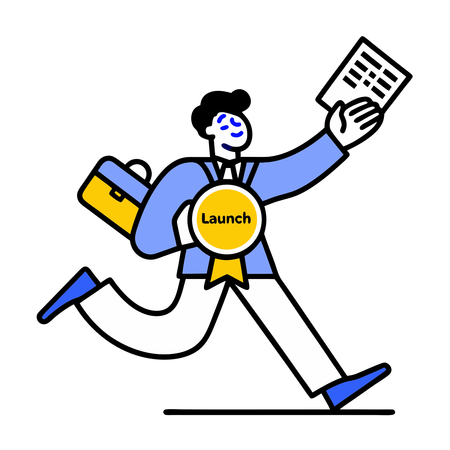 Empresário lança novo produto  Ilustração