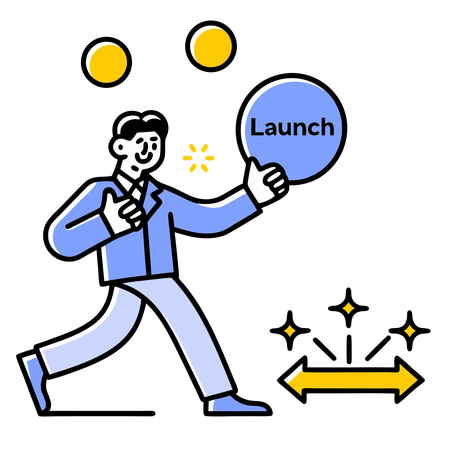 Empresário lança novo produto  Ilustração