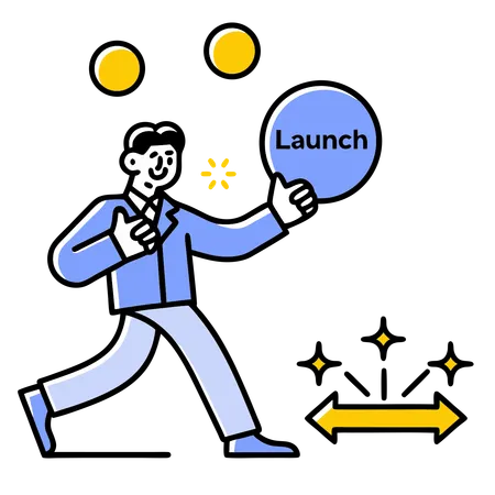 Empresário lança novo produto  Ilustração